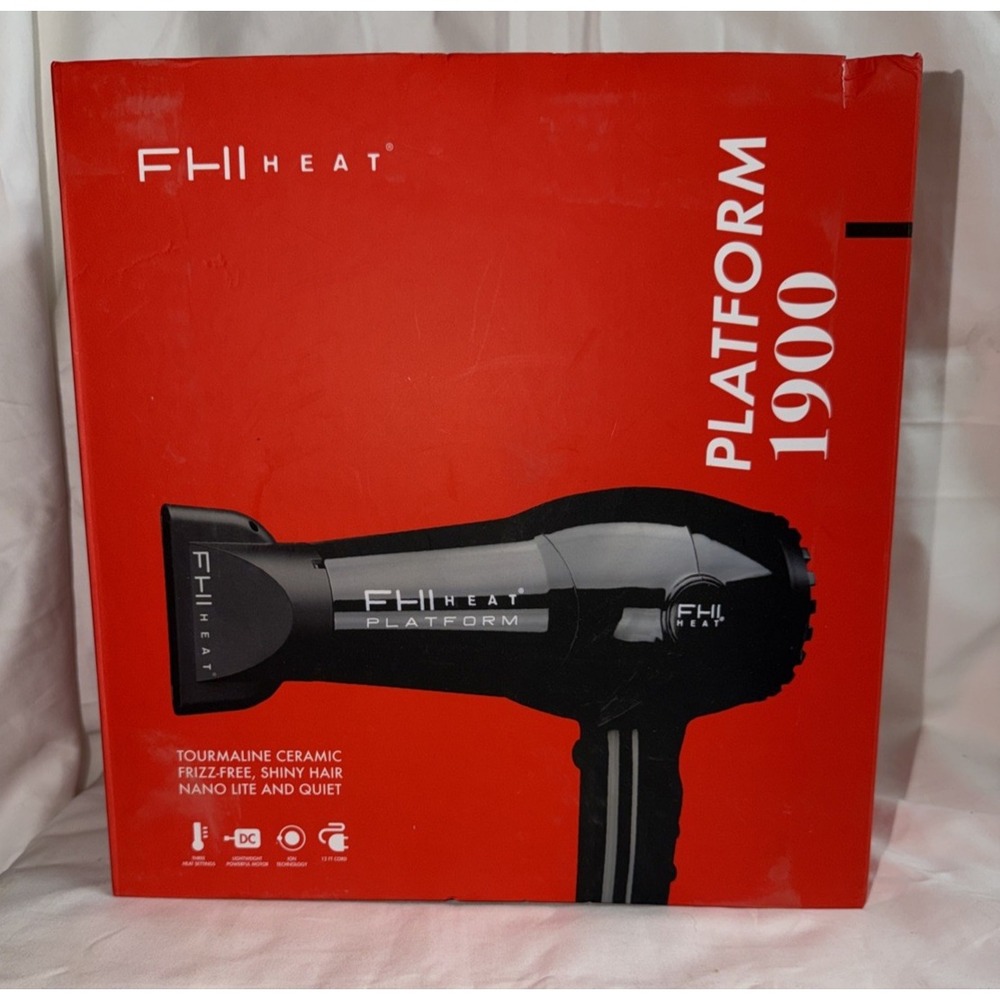 FHI Heat Platform 1900 Nano Weight Pro Turbo Hair Dryer 1500W Black 91725329